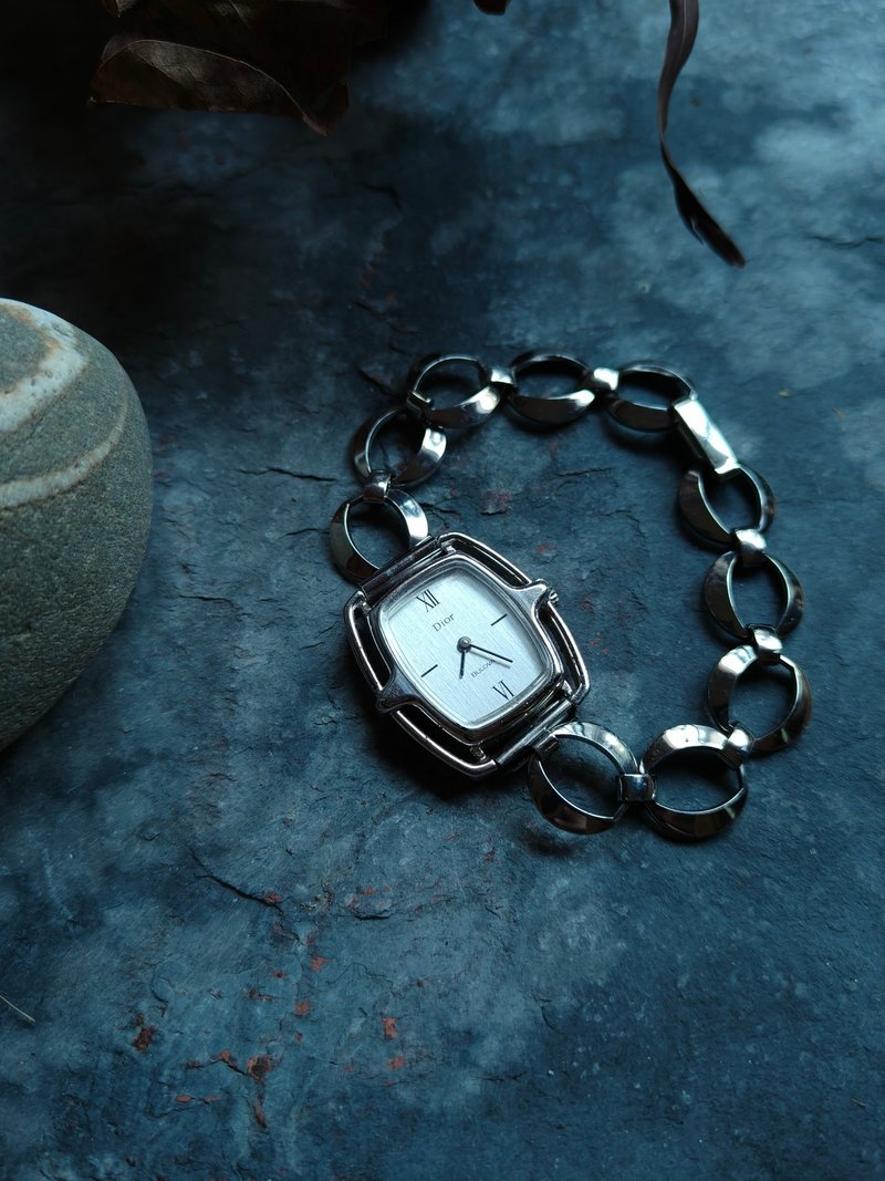 Dior 稀有款 手鍊帶古董錶 機械手上鍊錶 manual winding - 女錶 - 其他金屬 銀色