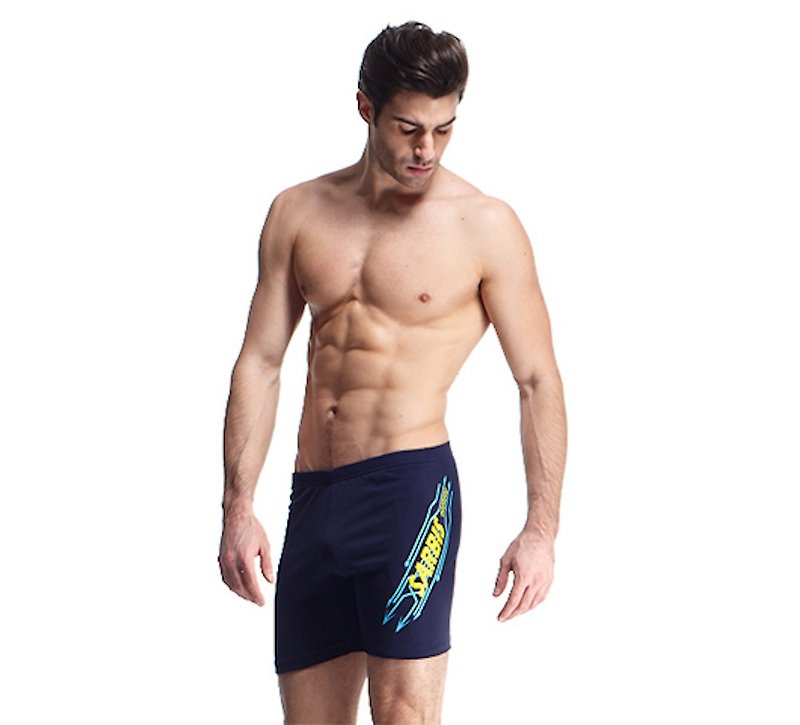 MIT five-point swimming trunks (for bathing) - Men's Swimwear - Polyester Multicolor
