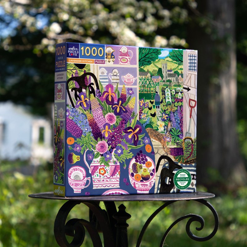 eeBoo 1000 Piece Puzzle - Lavender Kitchen Lavender Kitchen 1000 Piece - เกมปริศนา - กระดาษ สีม่วง