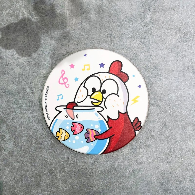 | Funny Three Chickens | coaster - ที่รองแก้ว - วัสดุอื่นๆ 