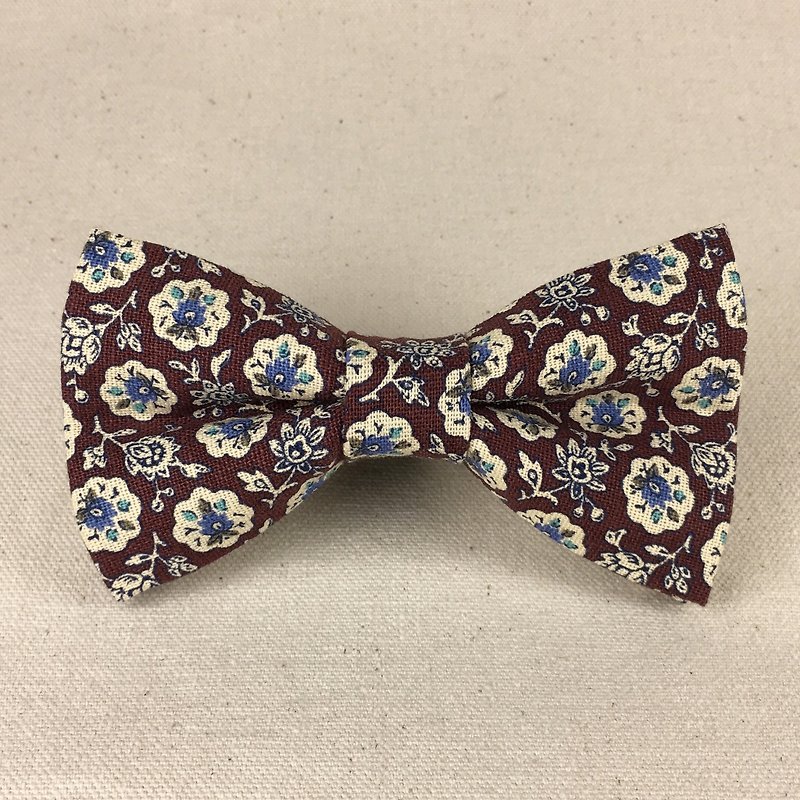 Mr.Tie 手工縫製領結 Hand Made Bow Tie 編號169 - 領帶/領帶夾 - 棉．麻 紫色