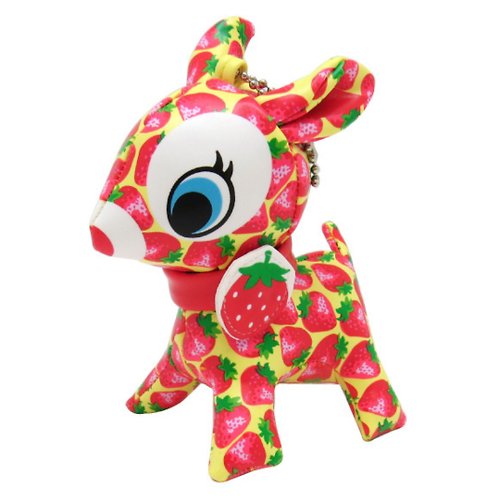 fuuz-store Puchi Babie Key Chain Deer Strawberry Field YE Cute Doll Gift Present Japan