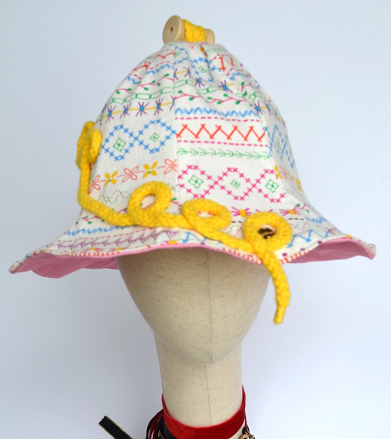 Threads Fancy Patterns Fancy Patterns - หมวก - ผ้าฝ้าย/ผ้าลินิน หลากหลายสี