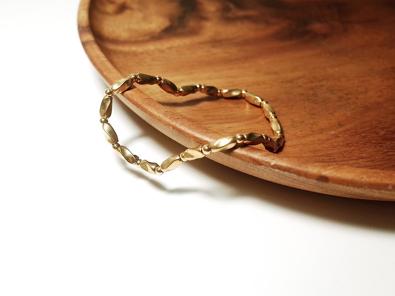 Brass Jewelry Bracelet - สร้อยข้อมือ - ทองแดงทองเหลือง สีเหลือง