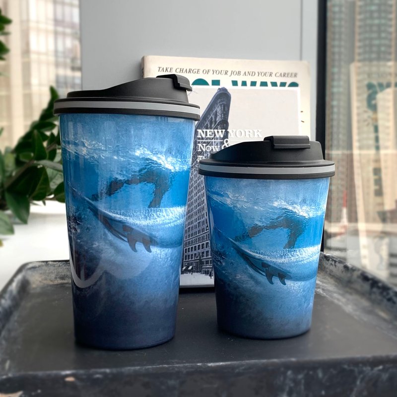 【Avanti】GOCUP Double Wall Coffee Cup - Surfer - กระบอกน้ำร้อน - สแตนเลส 