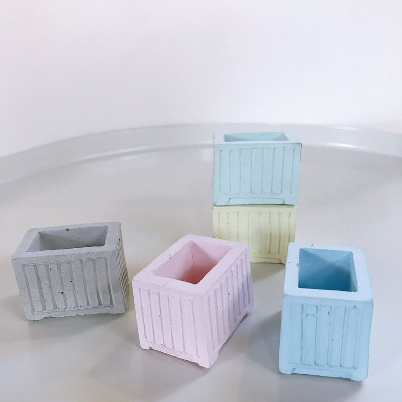 [MINI LIFE x PULP] Small container Cement diffuser Stone decoration storage - อื่นๆ - ปูน หลากหลายสี