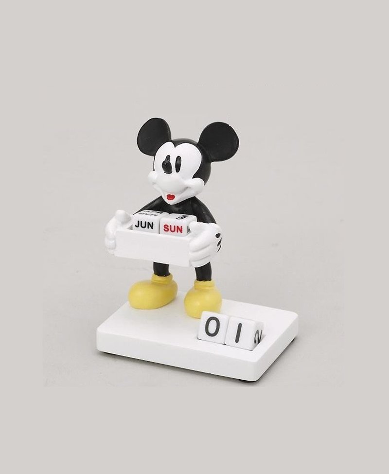 日本迪士尼與Magnets聯名設計桌上小桌曆/月曆/萬年曆(米奇款) - 其他 - 其他材質 白色