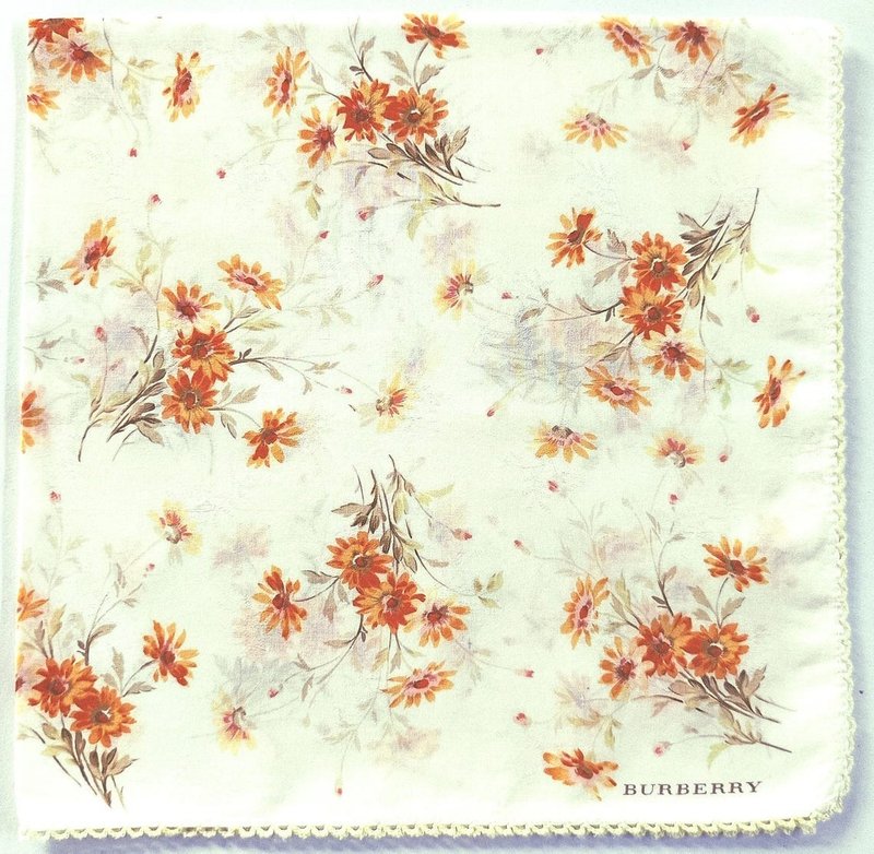 Vintage handkerchief is crafted from high-quality woven, 20 x 19 inches - 手帕 - 棉．麻 綠色