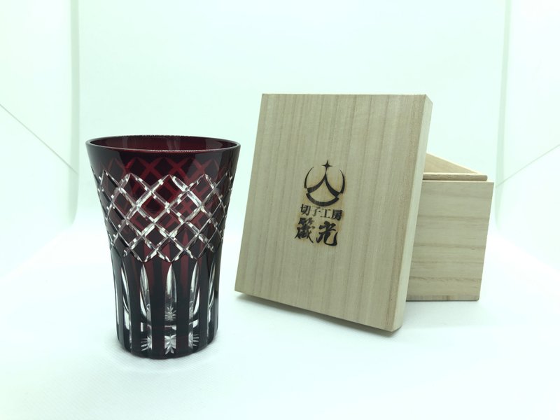 矢来タンブラー - 玻璃杯 - 玻璃 紅色