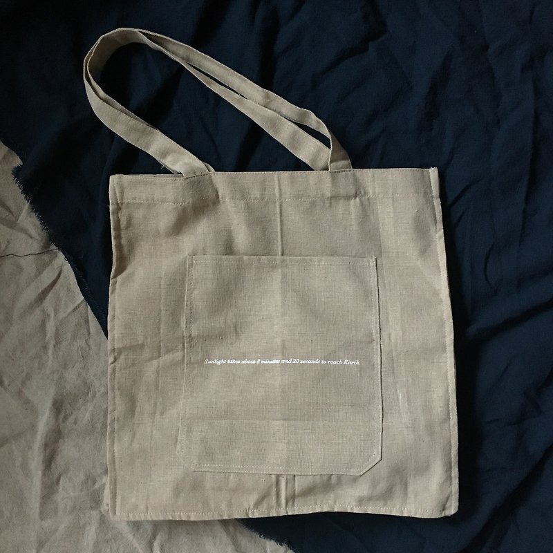 Green shopping bag / bag - Sunlight - Messenger Bags & Sling Bags - Cotton & Hemp Khaki