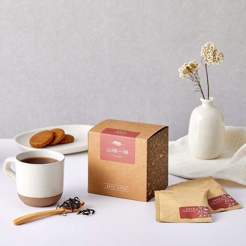 [Original Leaf Tea] Chenmu Black Tea Natural Honey Fragrance Cold Brew Healthy and Burden-Free Triangular Tea Bags 12 pieces - Tea - Paper Red