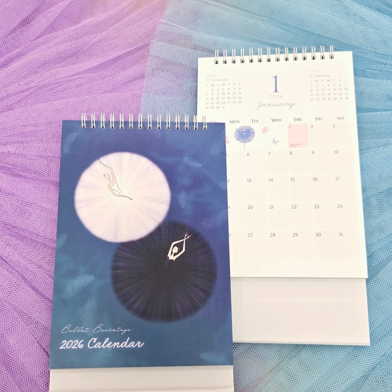 2026 Ballet Backstage座檯月曆 - 日曆/月曆/年曆 - 紙 
