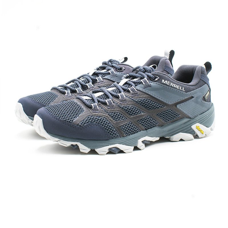 MERRELL GORE-TEX 健走耐磨抗菌防水登山運動鞋防臭緩震 男鞋-藍 - 男運動鞋/球鞋 - 防水材質 