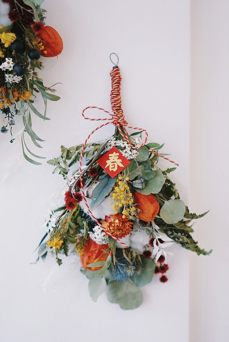 Every spring. New Year hanging decorative bouquet for Chloe Lin - ตกแต่งต้นไม้ - พืช/ดอกไม้ 