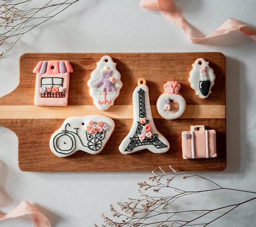 Vacances甜點工作室 法國巴黎風 寶寶收涎/糖霜餅乾