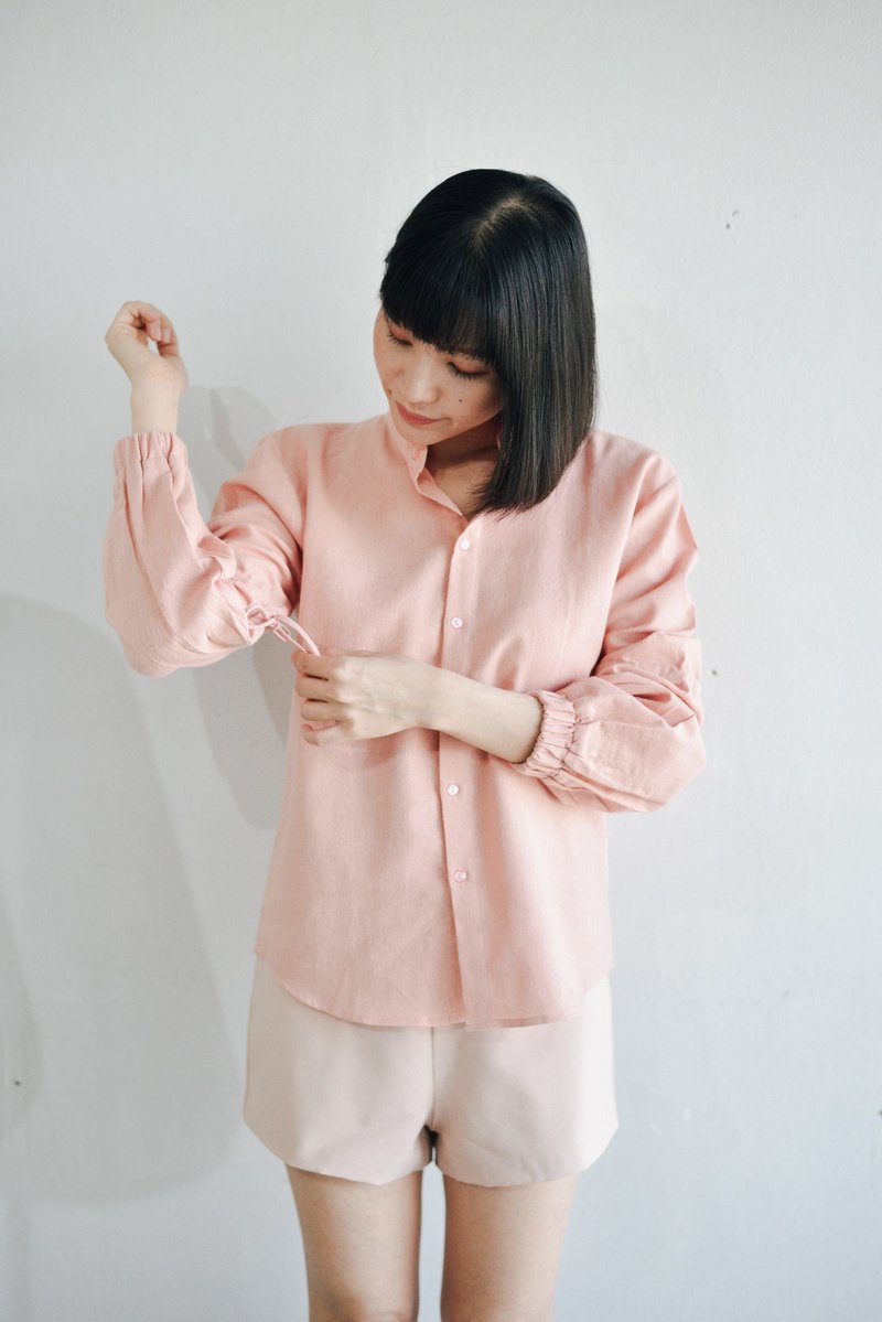 Cotton shirt- pink color - เสื้อเชิ้ตผู้หญิง - ผ้าฝ้าย/ผ้าลินิน สึชมพู