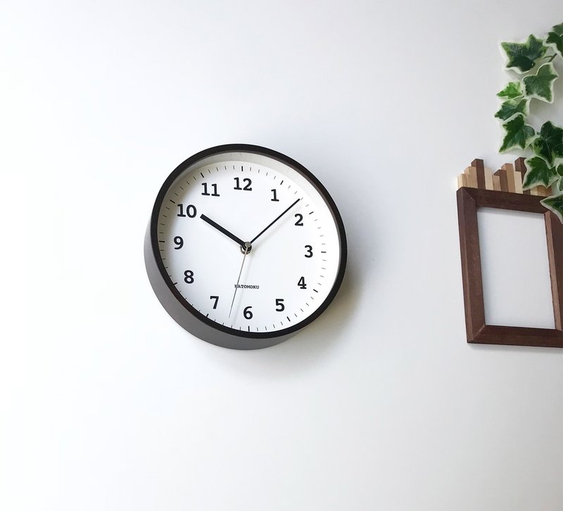 KATOMOKU plywood clock 13 棕色 (km-84BR) 掛鐘  日本製造 - 時鐘/鬧鐘 - 木頭 咖啡色