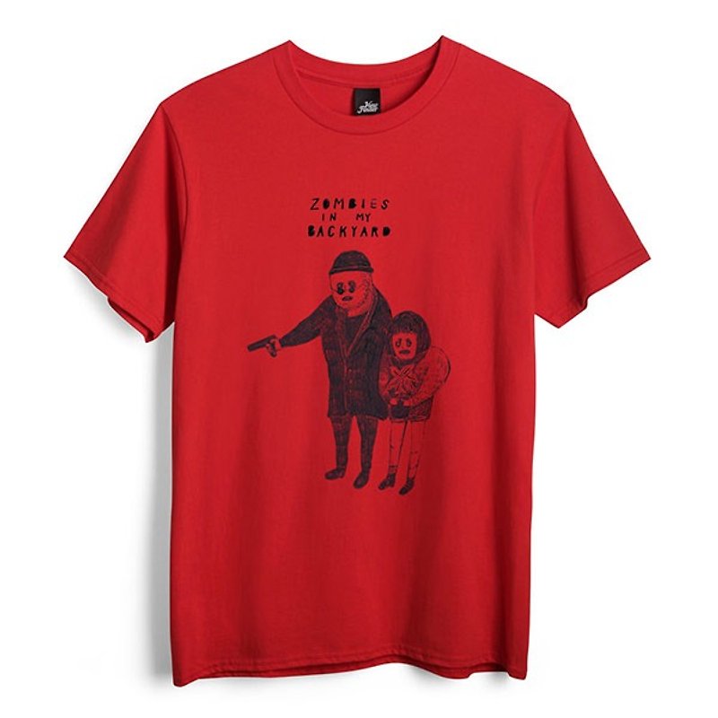 Léon Mathilda - Red - Neutral T-Shirt - Men's T-Shirts & Tops - Cotton & Hemp Red
