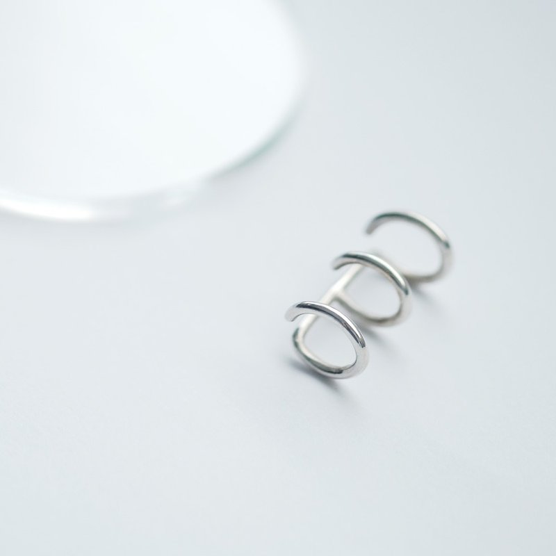 3連 イヤーカフ シルバー925 - 耳環/耳夾 - 其他金屬 銀色