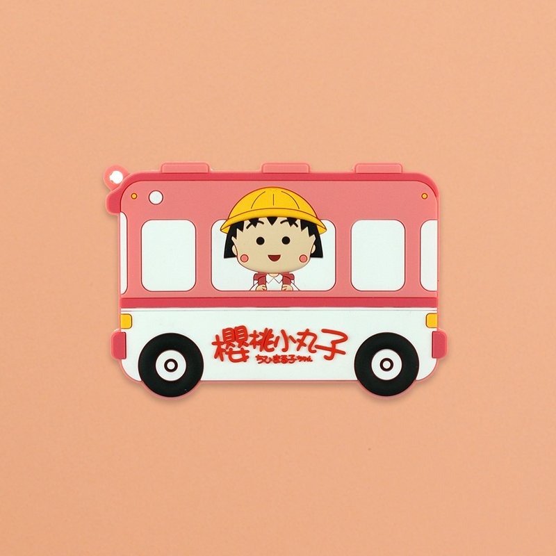 【Chibi Maruko】Officially authorized model card holder leisure card holder cartoon card holder - ID & Badge Holders - Other Materials Pink