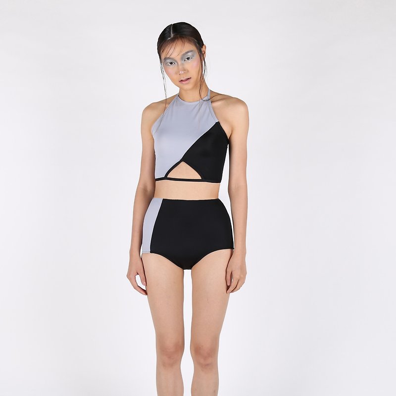 Tear Diamond set - BlackGray / swimwear - Women's Swimwear - Other Materials Black