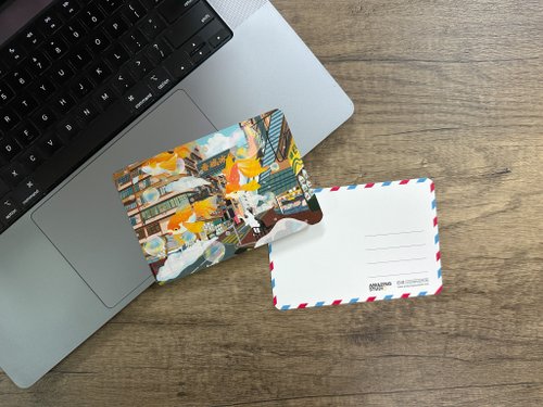 AMAZING STUDIO ​香港印藝及禮品專門店 【貓遊街角 - 魚樂無窮 】 明信片丨Amazing Studio