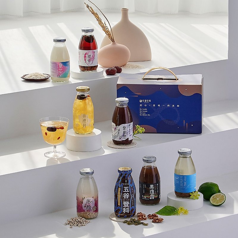 [Guliu Guliu] Embrace the Happy Starry Sky Comprehensive 8-in-1 Gift Box for Gifts and Souvenirs - 健康食品・サプリメント - 食材 多色