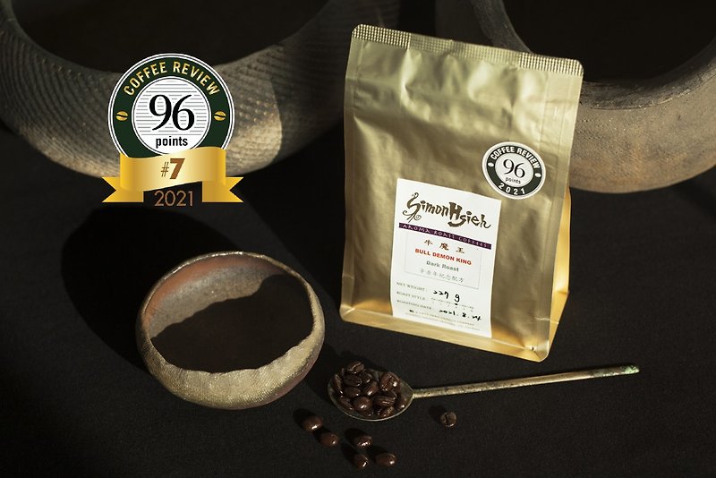 │Bull Demon King│Espresso Blend Specialty Coffee Beans 0.5LB - กาแฟ - อาหารสด สีนำ้ตาล