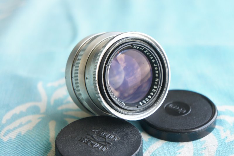 Carl Zeiss Jena BIOTAR 58mm f/2 Lens Red T 17 Blades - 相機/拍立得/底片相機 - 其他材質 
