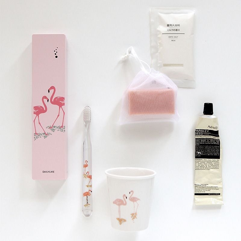 Dailylike UV UV Toothbrush Sterilization Box-03 Flamingo, E2D02902 - แปรงสีฟัน - พลาสติก สึชมพู