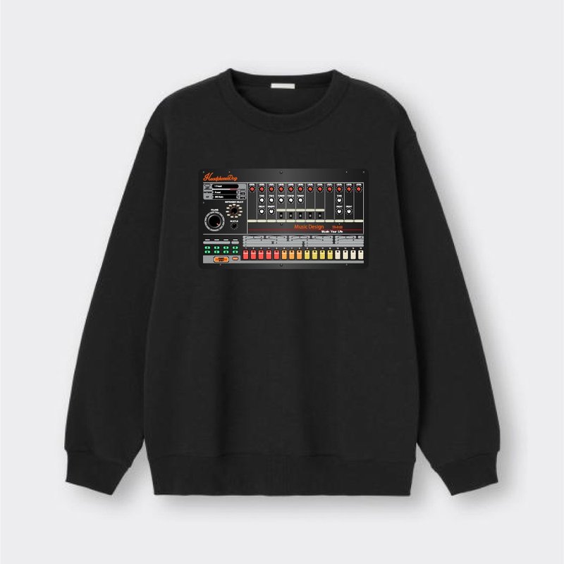 Classic 808 Music Drum Machine Sampler Cotton University T (Roland) - Tシャツ メンズ - コットン・麻 