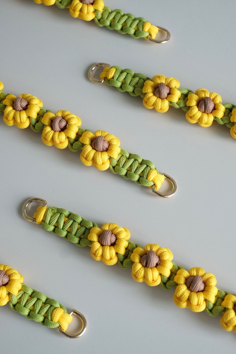 Flower Pet Neck Strap Series - Sunflower - Collars & Leashes - Other Man-Made Fibers 