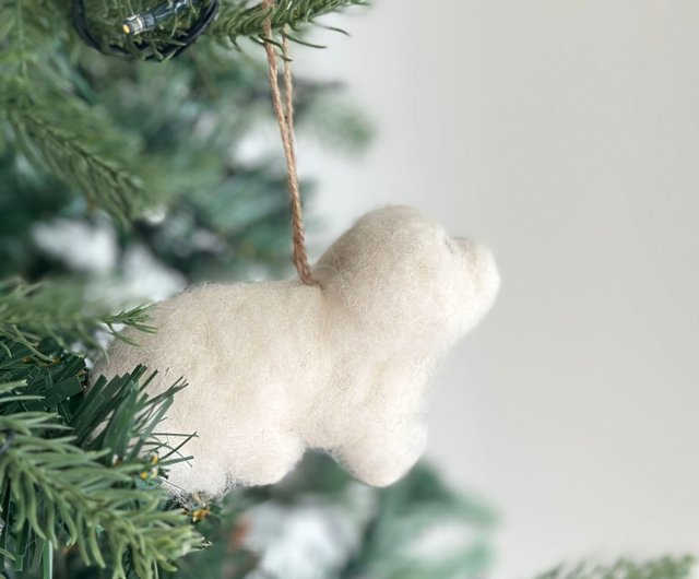 クリスマスツリーハンギングマルチーズ犬クリスマス