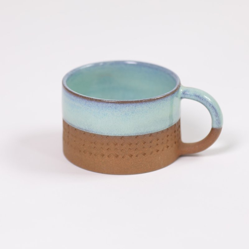 XX grain wide mouth mug - Galaxy Blue - fair trade - Mugs - Pottery Blue