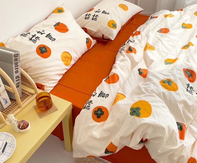 persimmon duvet cover