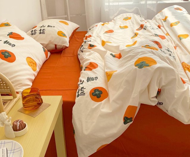 persimmon duvet cover