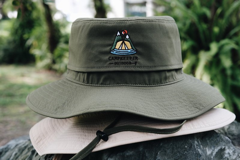 CAMPKEEPER ELEMENT Classic Dew Cap-Army Green - Hats & Caps - Polyester Green