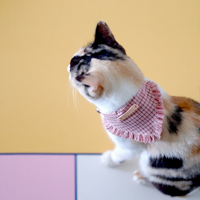 Cat Collars Purr-Folk Pink - Collars & Leashes - Cotton & Hemp Pink