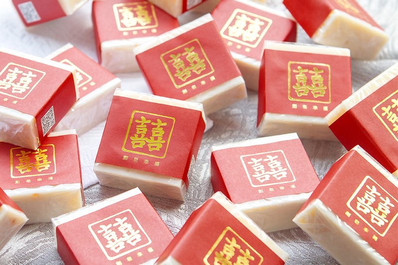 創皂幸福 | 囍字泰國香皂 | 實用禮物 婚禮小物 冷製皂 - 衛浴用品/浴室收納 - 其他材質 紅色