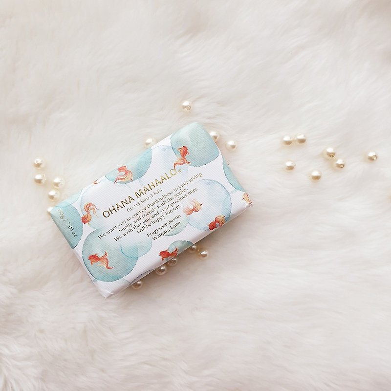 OHANA MAHAALO Goldfish Bubble Silk Soft Handmade Soap 200g - ครีมอาบน้ำ - วัสดุอื่นๆ 