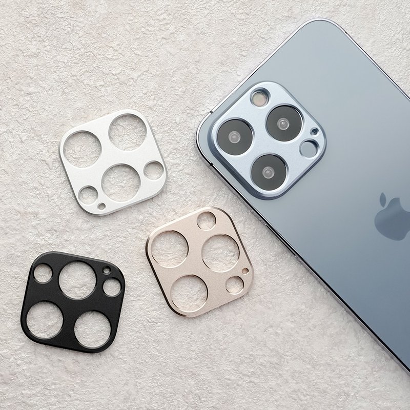iPhone 13系列 鋁合金電鍍鏡頭保護框 - 兩入組 - 手機配件 - 其他金屬 多色