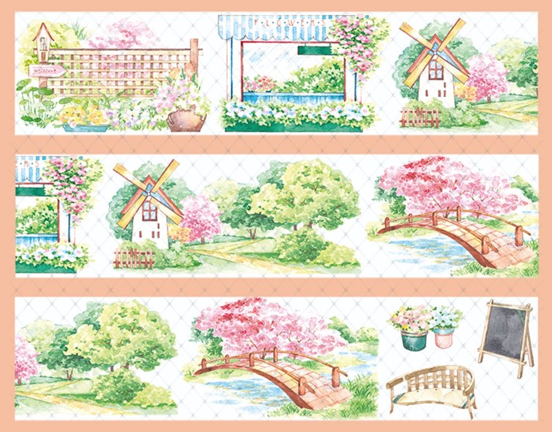 夏廊庭 PET 紙膠帶 - 紙膠帶/和紙/PET - 其他材質 多色