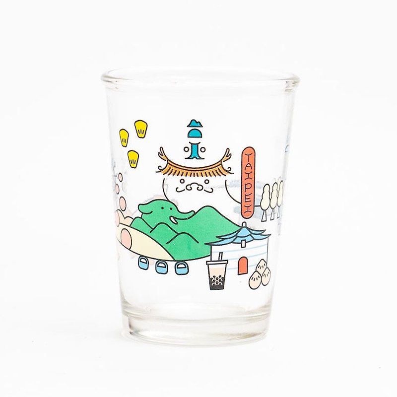 台灣城市紀念啤酒杯/玻璃杯(台北特別款) 台灣紀念品/禮物 - 杯子 - 玻璃 多色