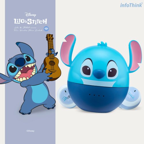 [Children's Fun Life] [1+1 Group] Disney True Wireless Bluetooth  Headphones-Stitch + Angel