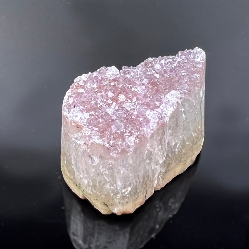 霓糖。礦石 療癒 貴人 招財 l 彩晶塊 粉砂糖塊 l - 擺飾/家飾品 - 水晶 粉紅色