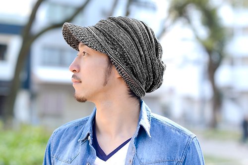Casualbox 韓国製 UVケア帽子 ゆったり デザイン編み ニットキャスケット ユニセックス オールシーズン ゆったり 小顔効果