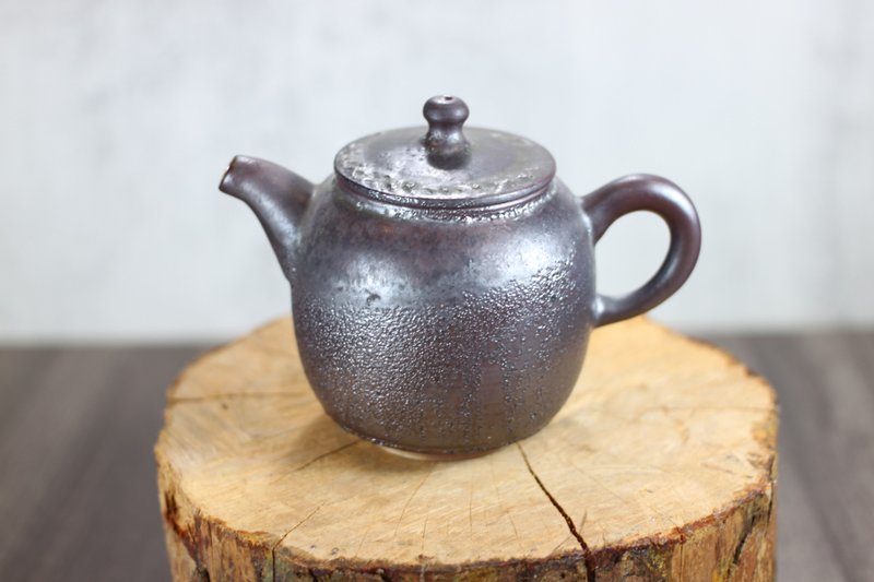 [Christmas Gift Box] Xuantie wood-burning Tianmu glaze hand-drawn blank teapot handmade by the famous Ye Minxiang - Teapots & Teacups - Porcelain 