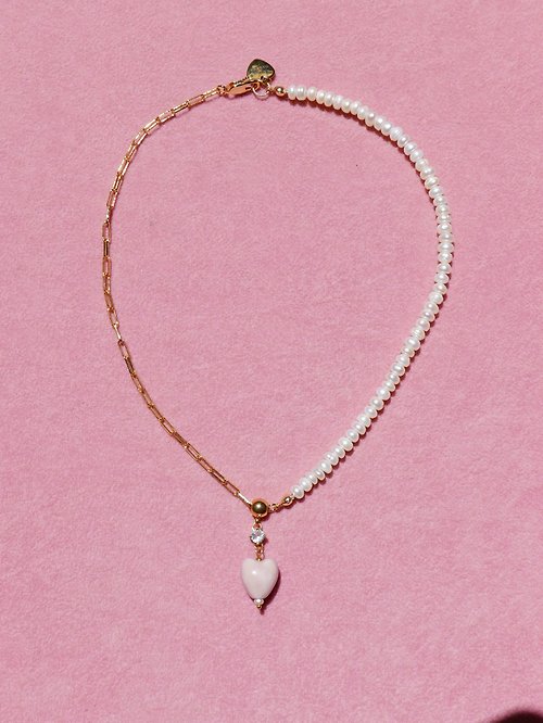 valleydarley Valleydarley - All his heart Chain half pearls necklace