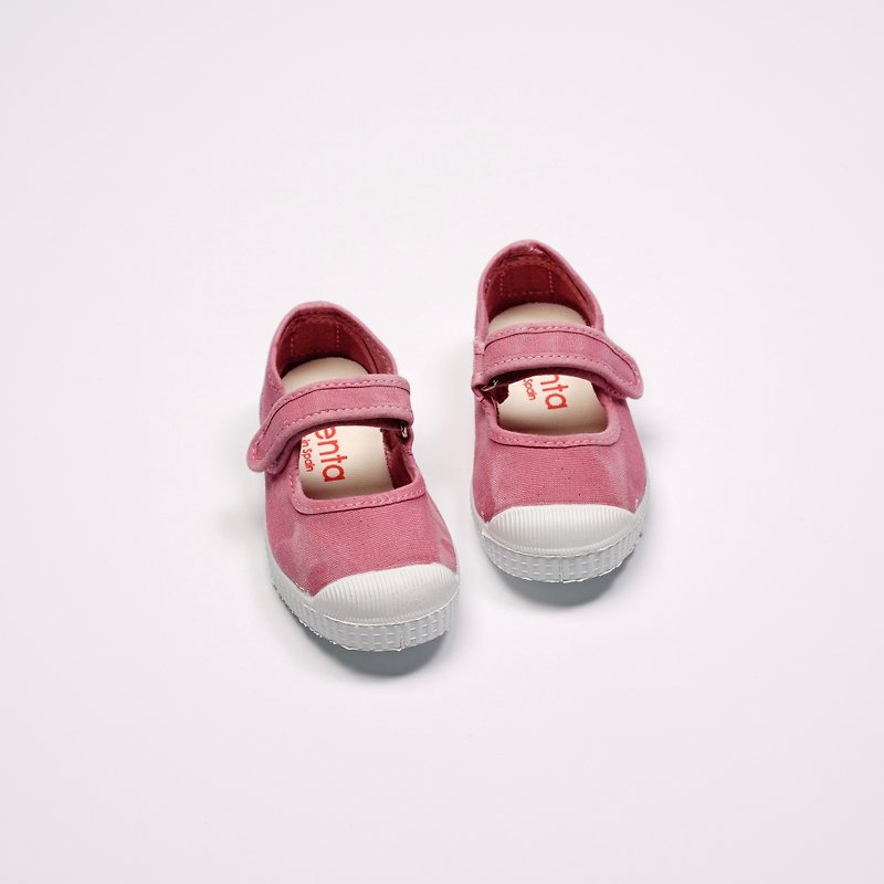 西班牙帆布鞋 CIENTA 76777 42 粉紅色 洗舊布料 童鞋 瑪莉珍 - 童裝鞋 - 棉．麻 粉紅色