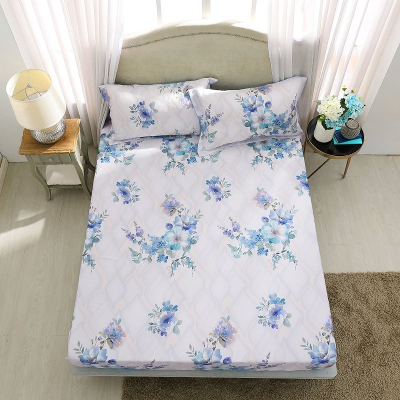 Hongyu 400 Woven Tencel Bed Bag Pillow Case Set Fumeng (Single/Double/XL/Extra Large) - เครื่องนอน - วัสดุอื่นๆ สีม่วง